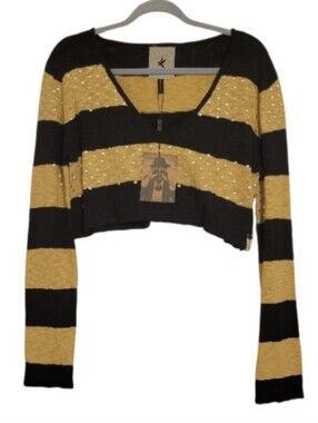One Teaspoon Studded Crop Sweater